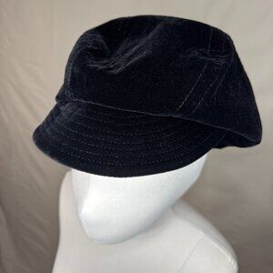 Vintage KOKIN New York Black Velvet Pageboy Hat